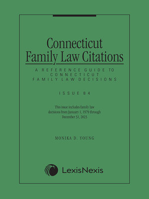 cover image of Connecticut Family Law Citations